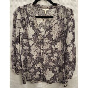 Joie Abstract 100% Silk Blouse